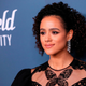 Game of Thrones star Nathalie Emmanuel at the 2020 Costume Designers Guild Awards.